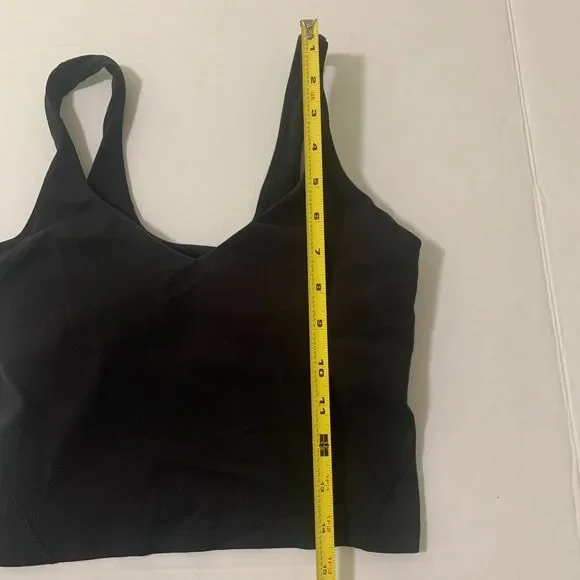Lululemon Align Black Tank Top Size 6 Buttery Soft Built-In Bra Activewear Yoga - Picture 4 of 5